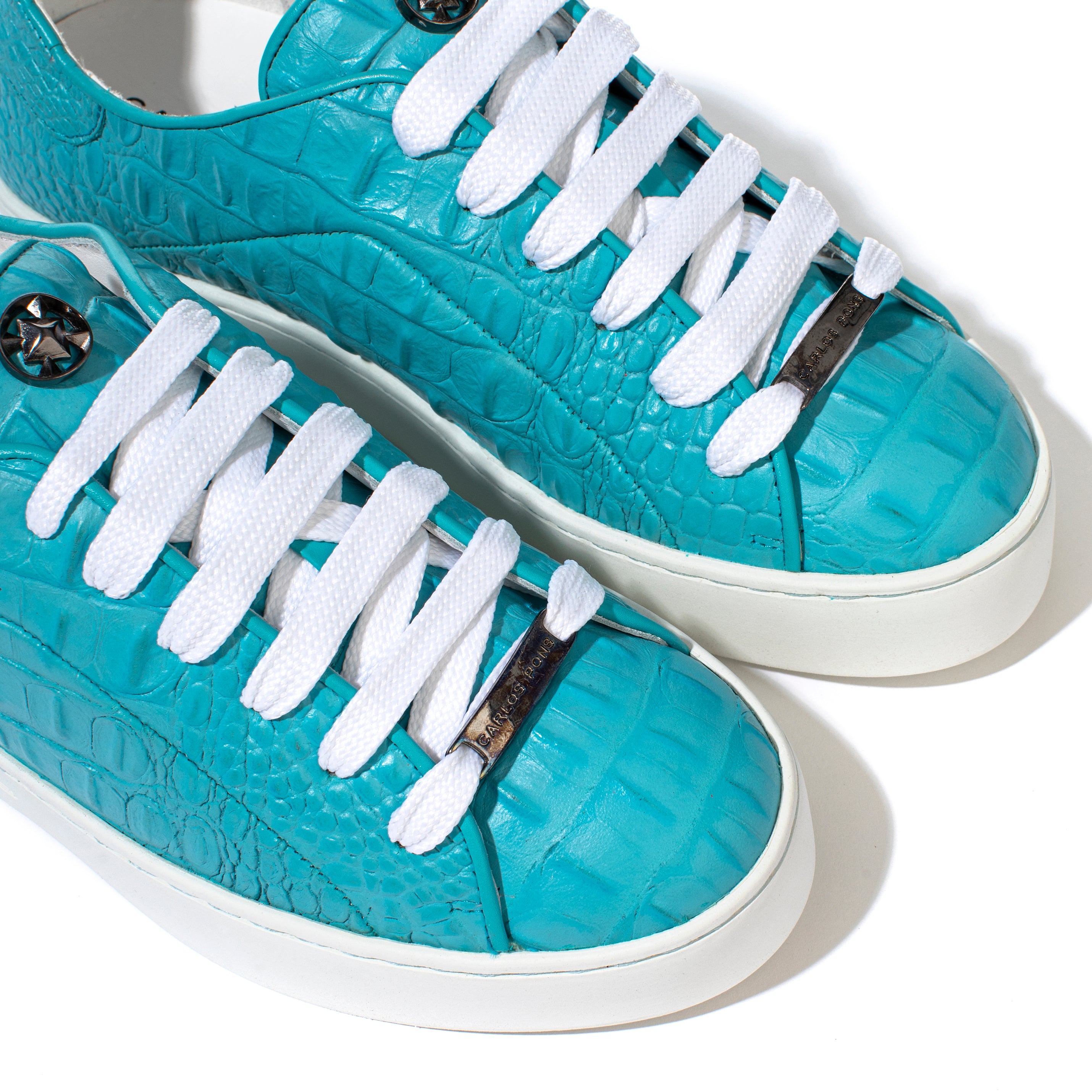 SNEAKER JADE CAIMAN TURQUESA