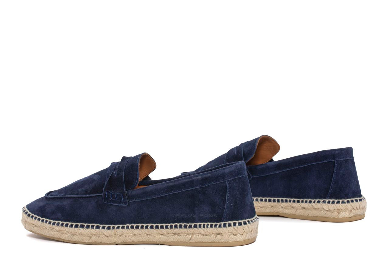 JASPER NAVY VELOUR ESPADRILLE