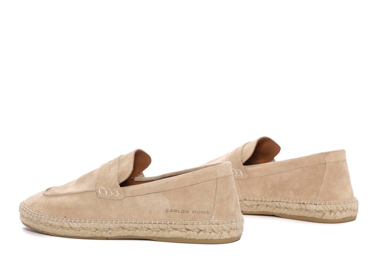 Camel Jaspe Velour Espadrilles