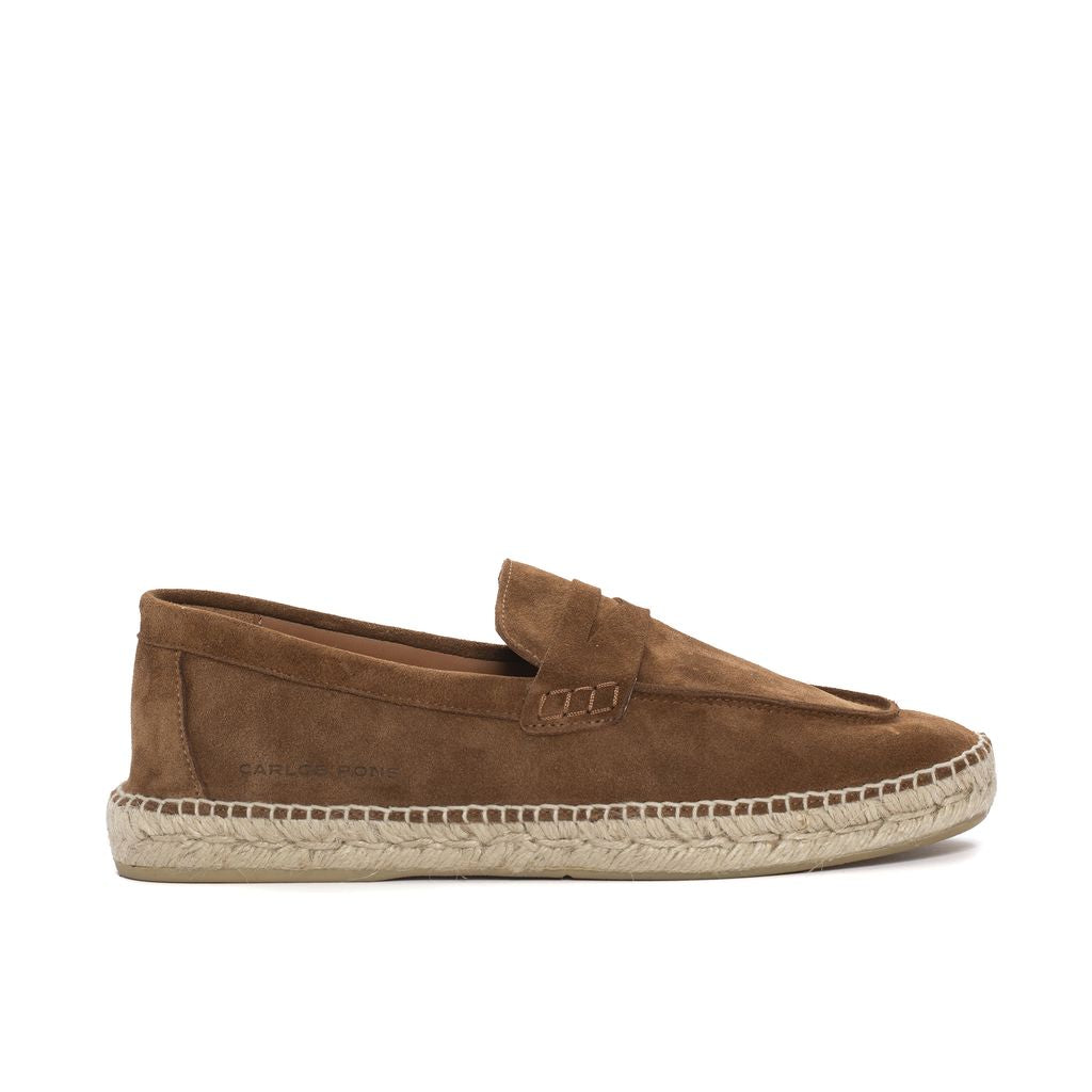 JASPER MAHOGANY VELOUR ESPADRILLE