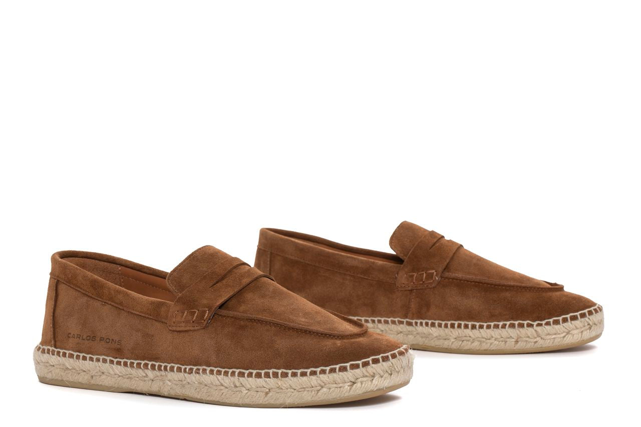 JASPER MAHOGANY VELOUR ESPADRILLE