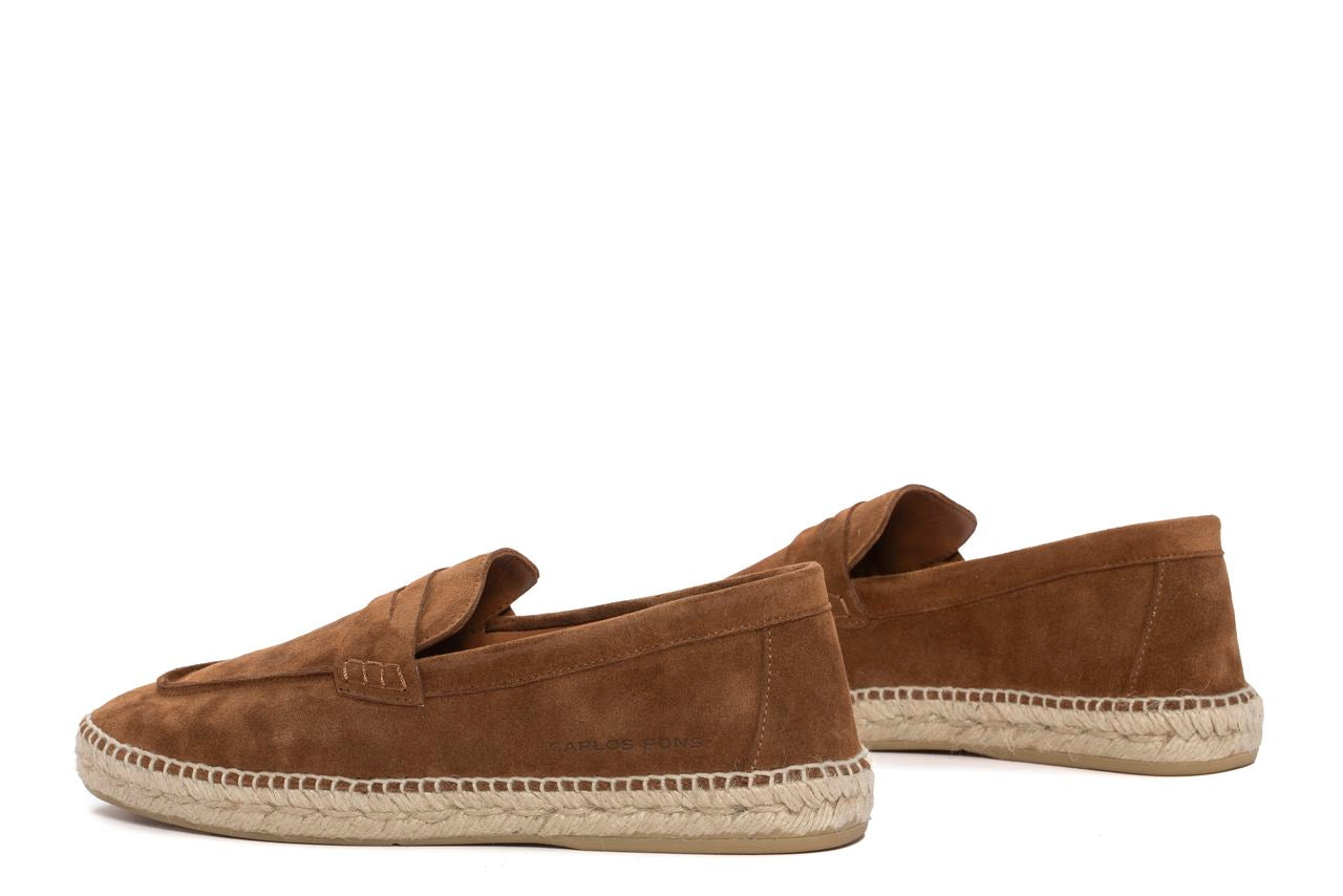 JASPER MAHOGANY VELOUR ESPADRILLE