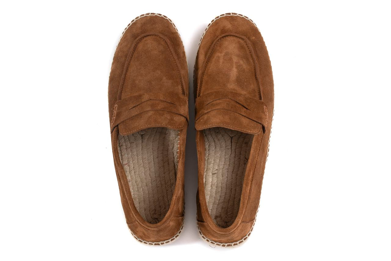 JASPER MAHOGANY VELOUR ESPADRILLE
