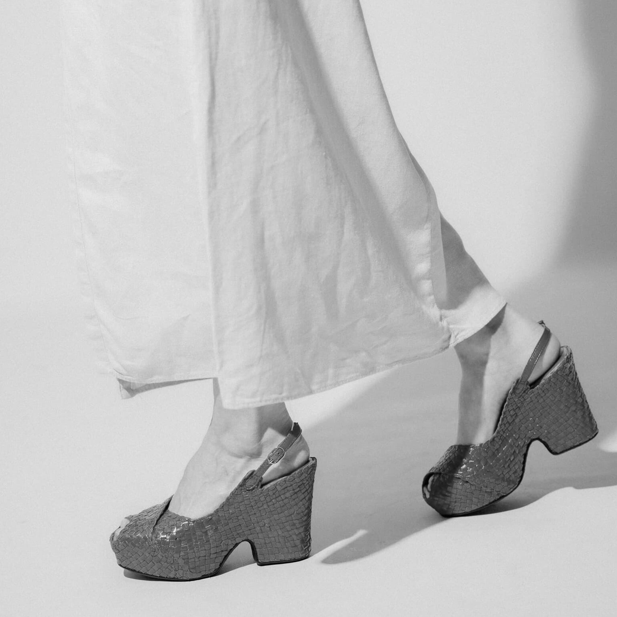 SANDALIA TACON CALI IVORY