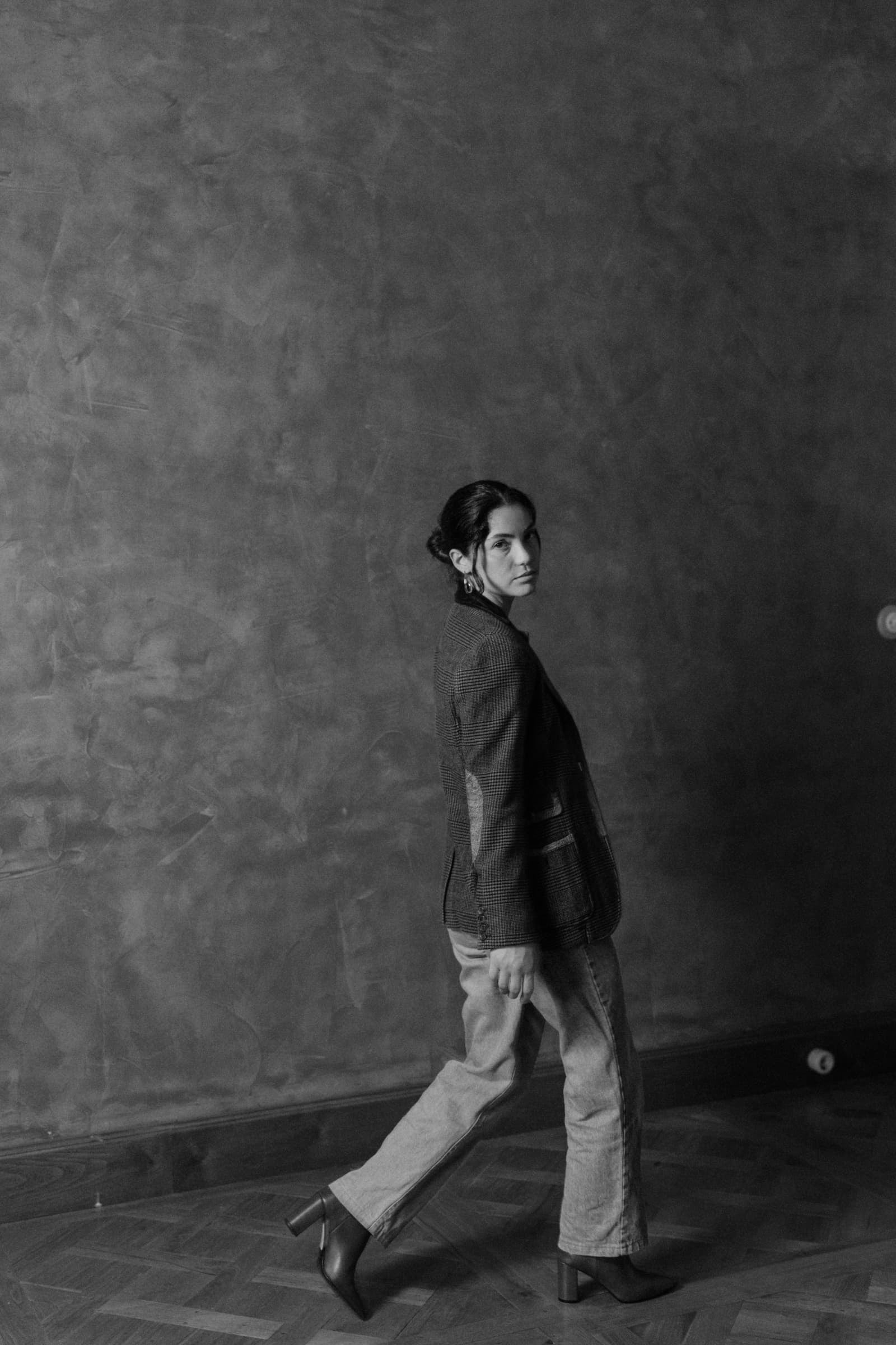 BOTIN TACON APRIL BABY CALF NEGRO