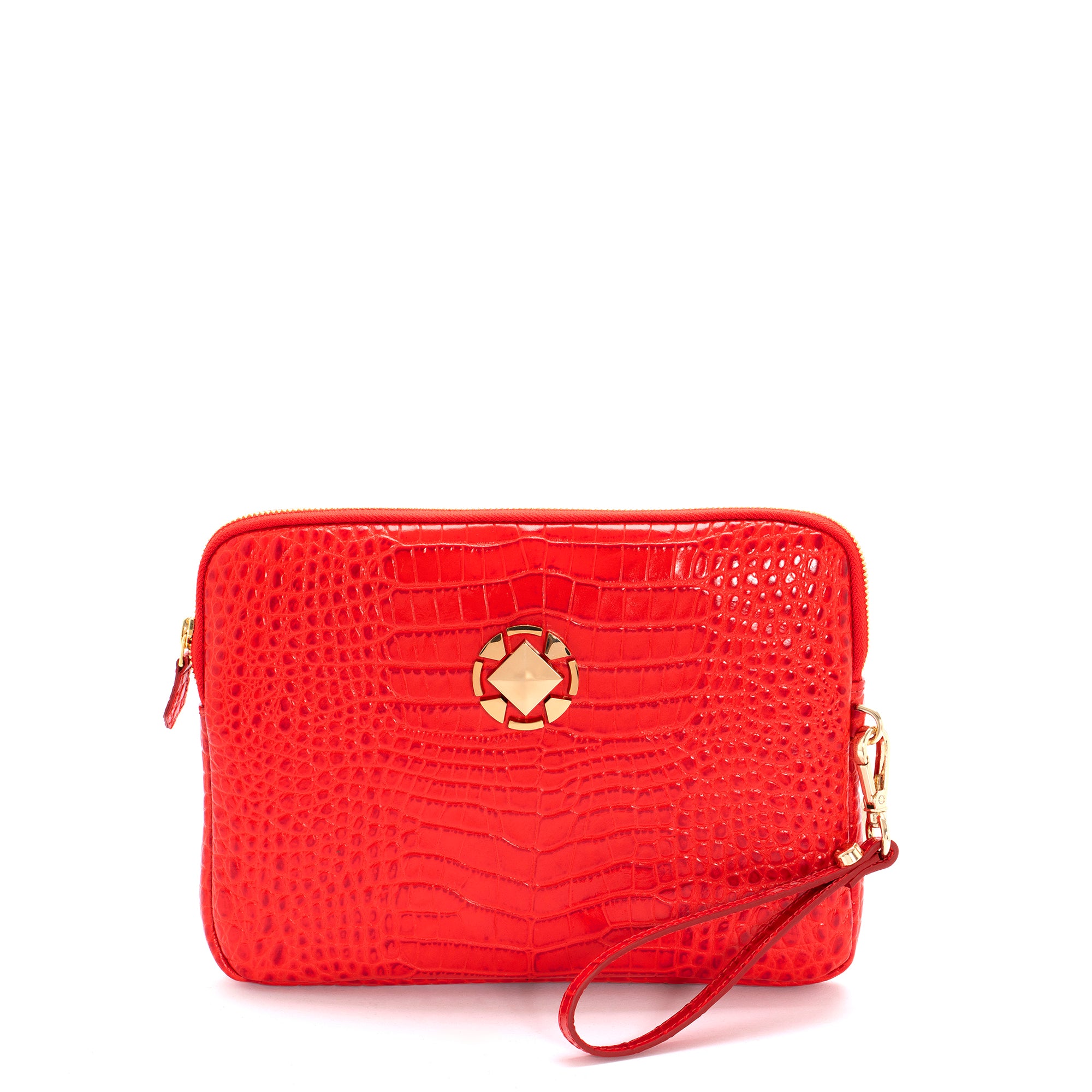 CARTERA DE MANO V146 COCCO ROJO