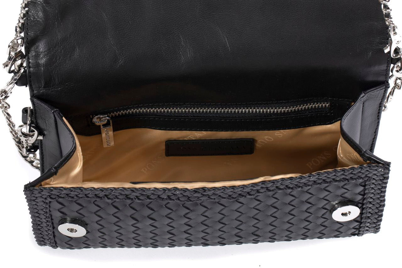 BOLSO DE MANO V212 NEGRO+MILK