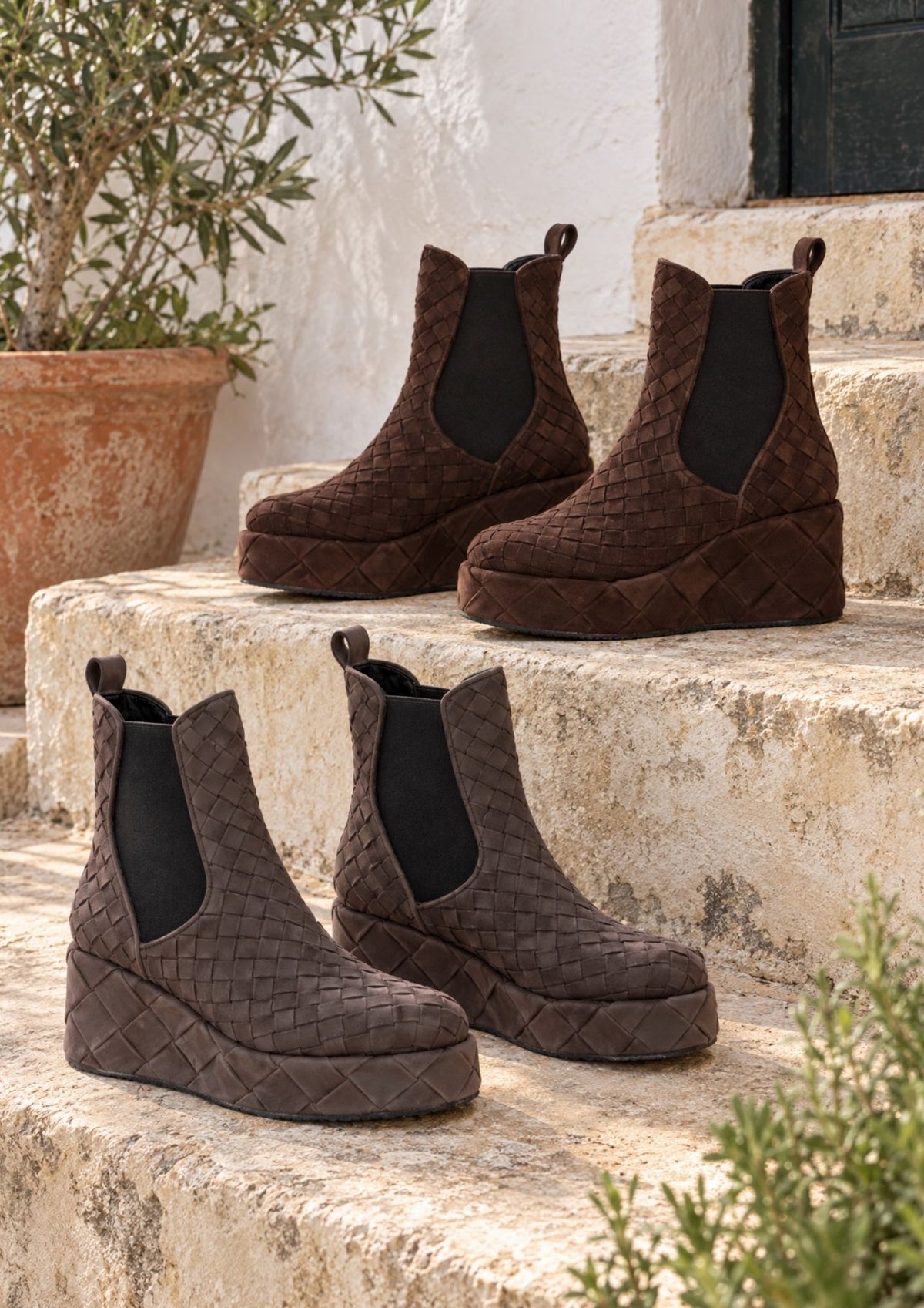 BOTIN PLATAFORMA DALIA VELOUR EXPRESS