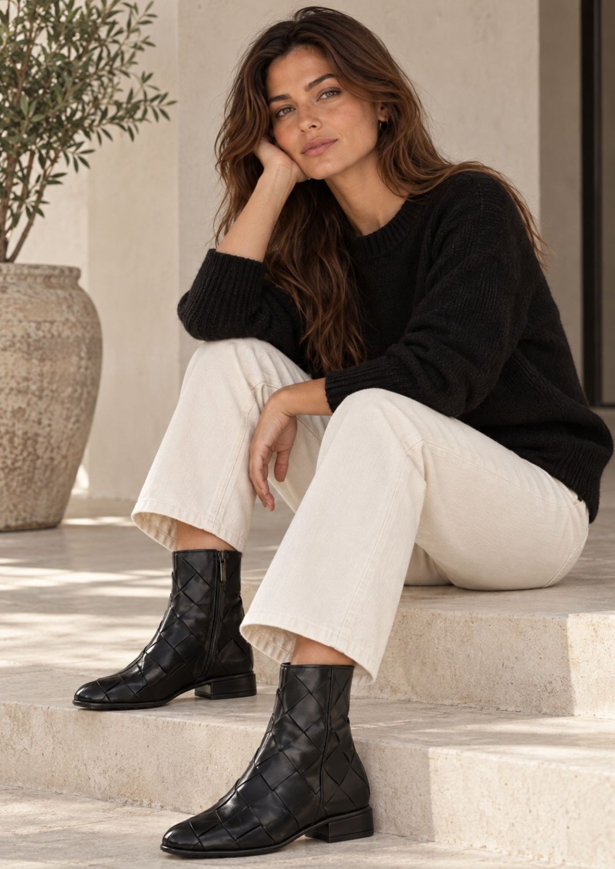 BOTIN PLANO MOLLY 32MM NEGRO