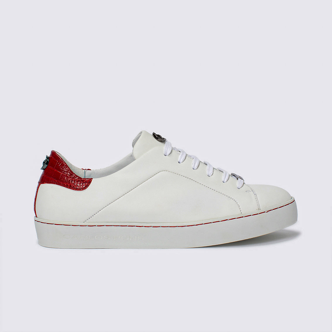 SNEAKER JADE NAPA BLANCO + COCCO CHILI