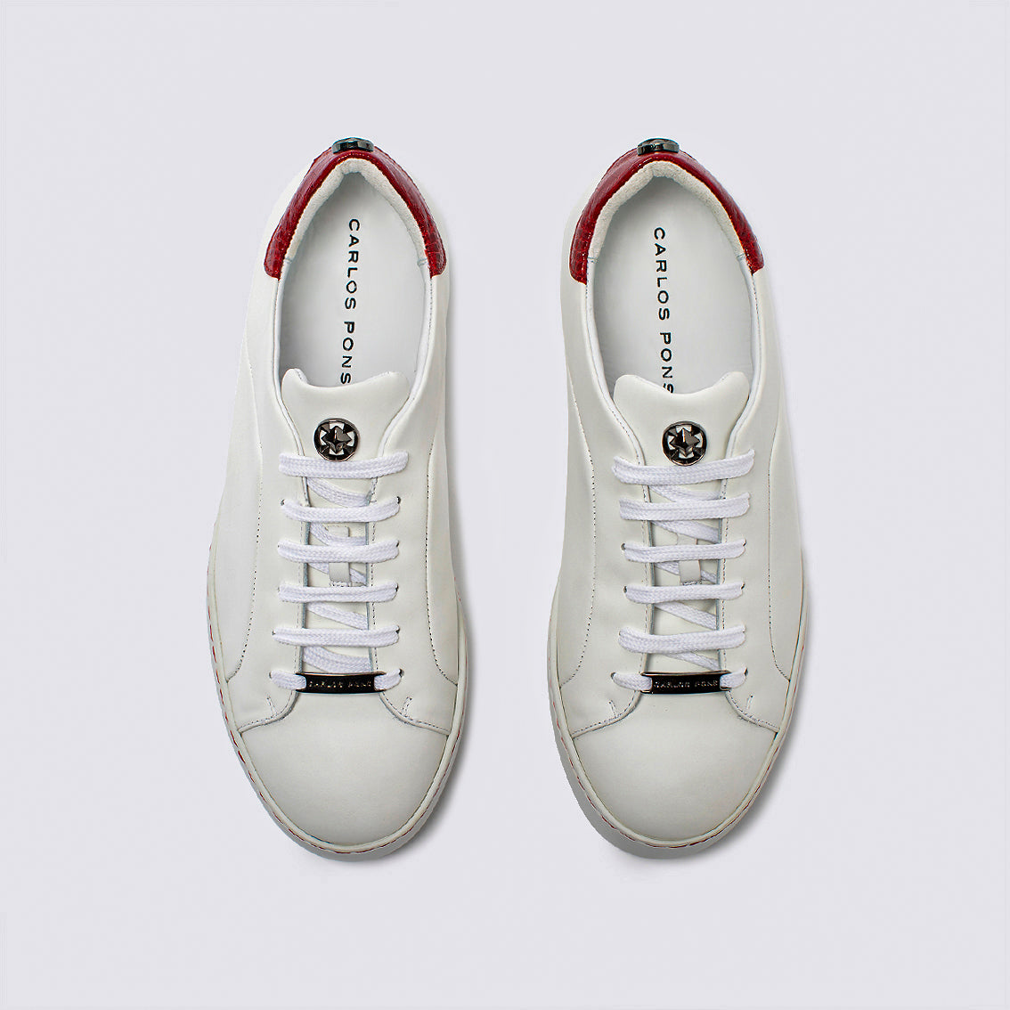 SNEAKER JADE NAPA BLANCO + COCCO CHILI