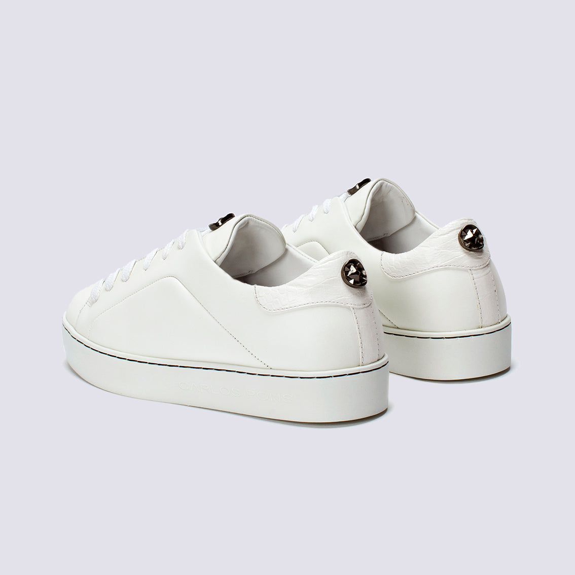 SNEAKER JADE NAPA BLANCO + COCCO BLANCO