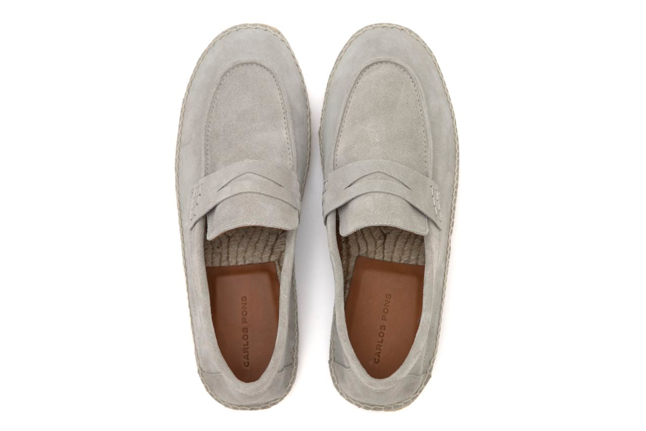 ALPARGATA JASPE VELOUR GRIS