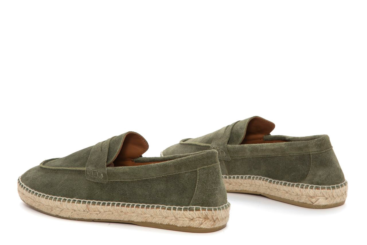ALPARGATA JASPE VELOUR OLIVE