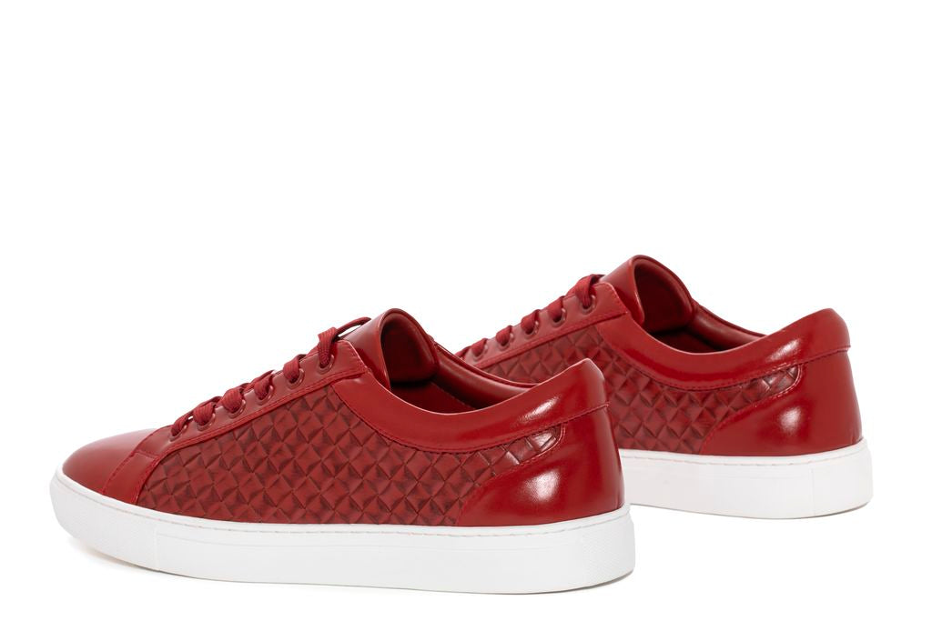 ZAPATO DEPORTIVO M002 TRENZADO ROJO