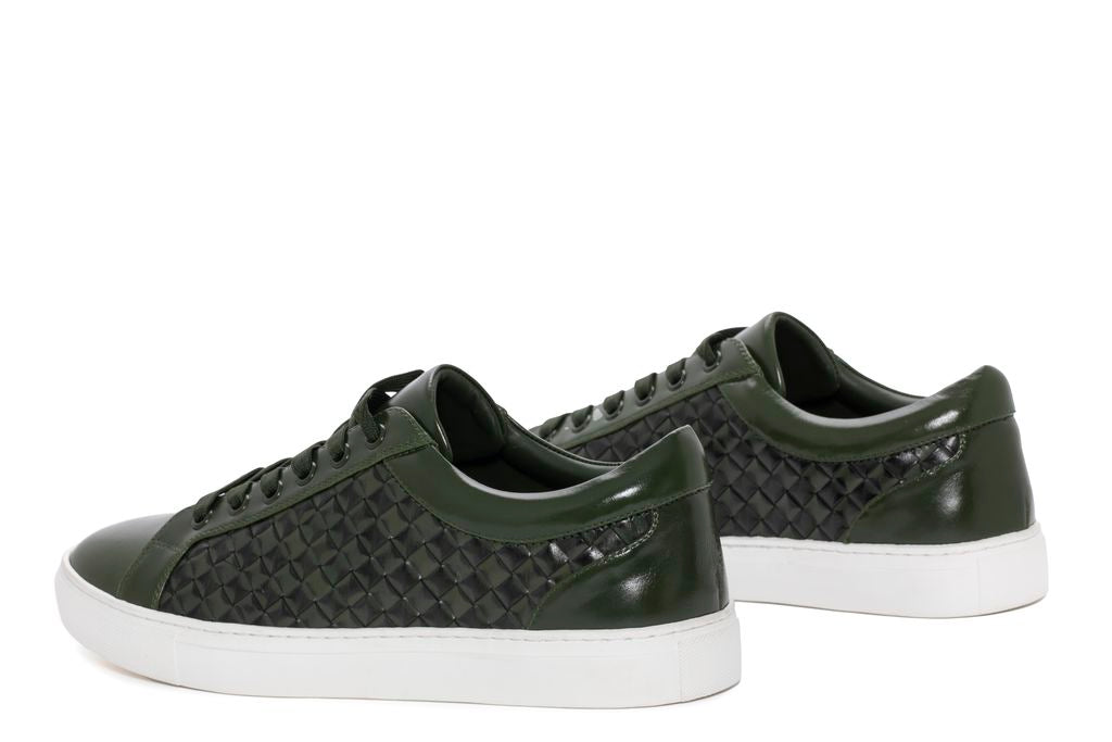 SPORTS SHOE M002 GREEN BRAIDED