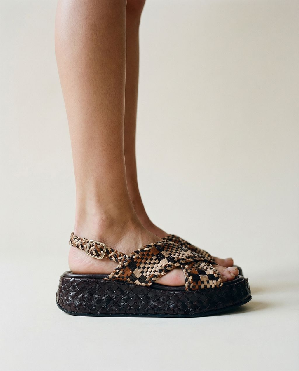 SANDALIA PLATAFORMA MAUI TRENZADO 8MM COMBI PE