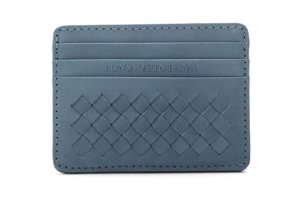 TARJETERO TRENZADO AQUA