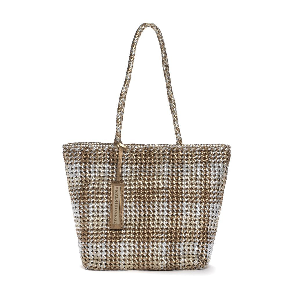 BOLSO DE HOMBRO V077 OASSI+PLATINO+SILVER