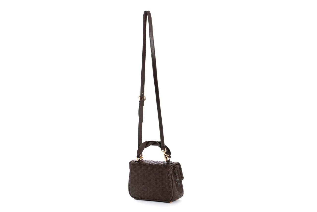 BOLSO DE MANO MINI V158 CAFE