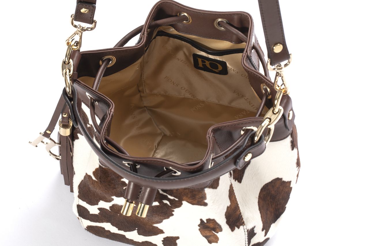 BOLSO DE MANO V171 MUCCA EBANO