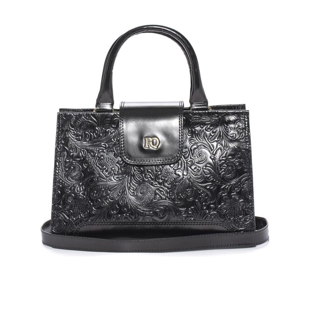 BOLSO DE MANO V178 CHARRO+NEPAL NEGRO