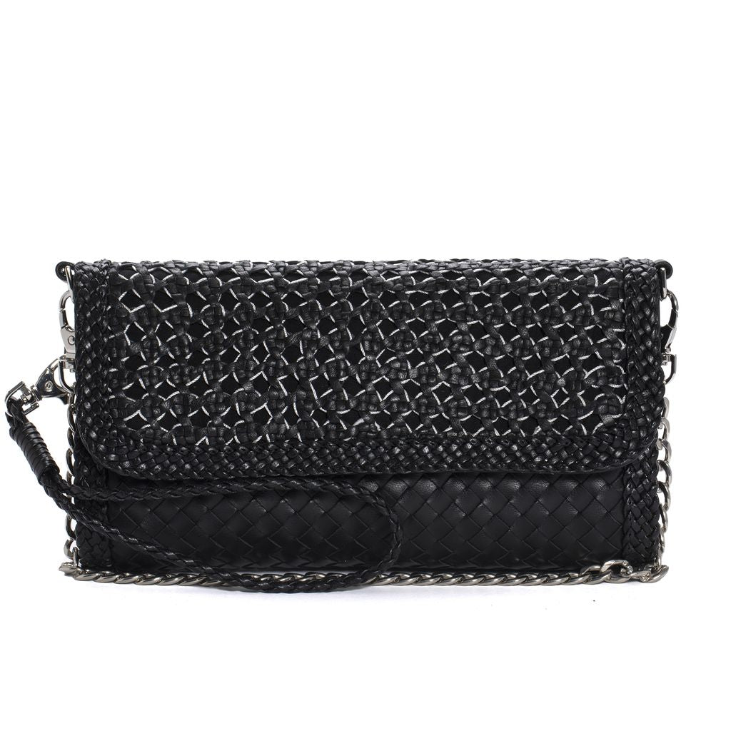 BOLSO DE MANO V212 NEGRO+MILK