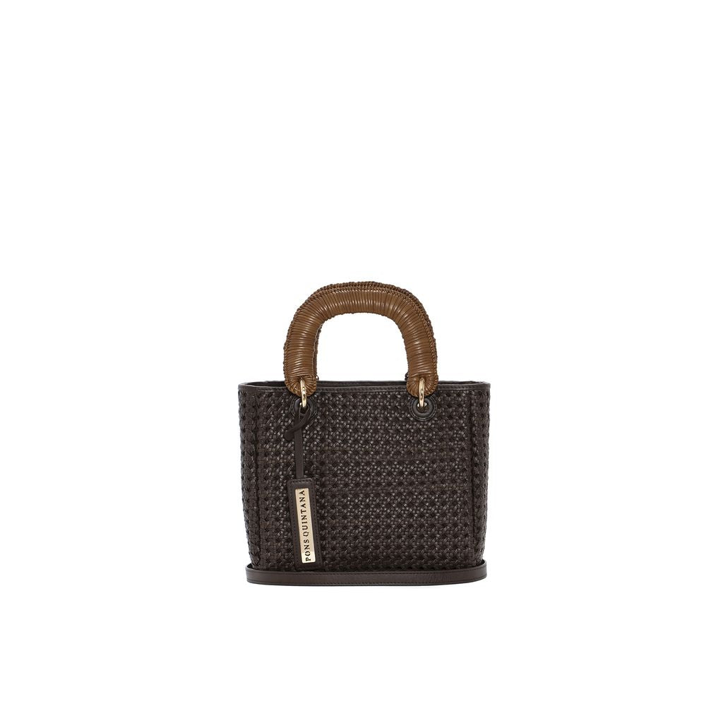 BOLSO DE MANO MINI V247 CAFE