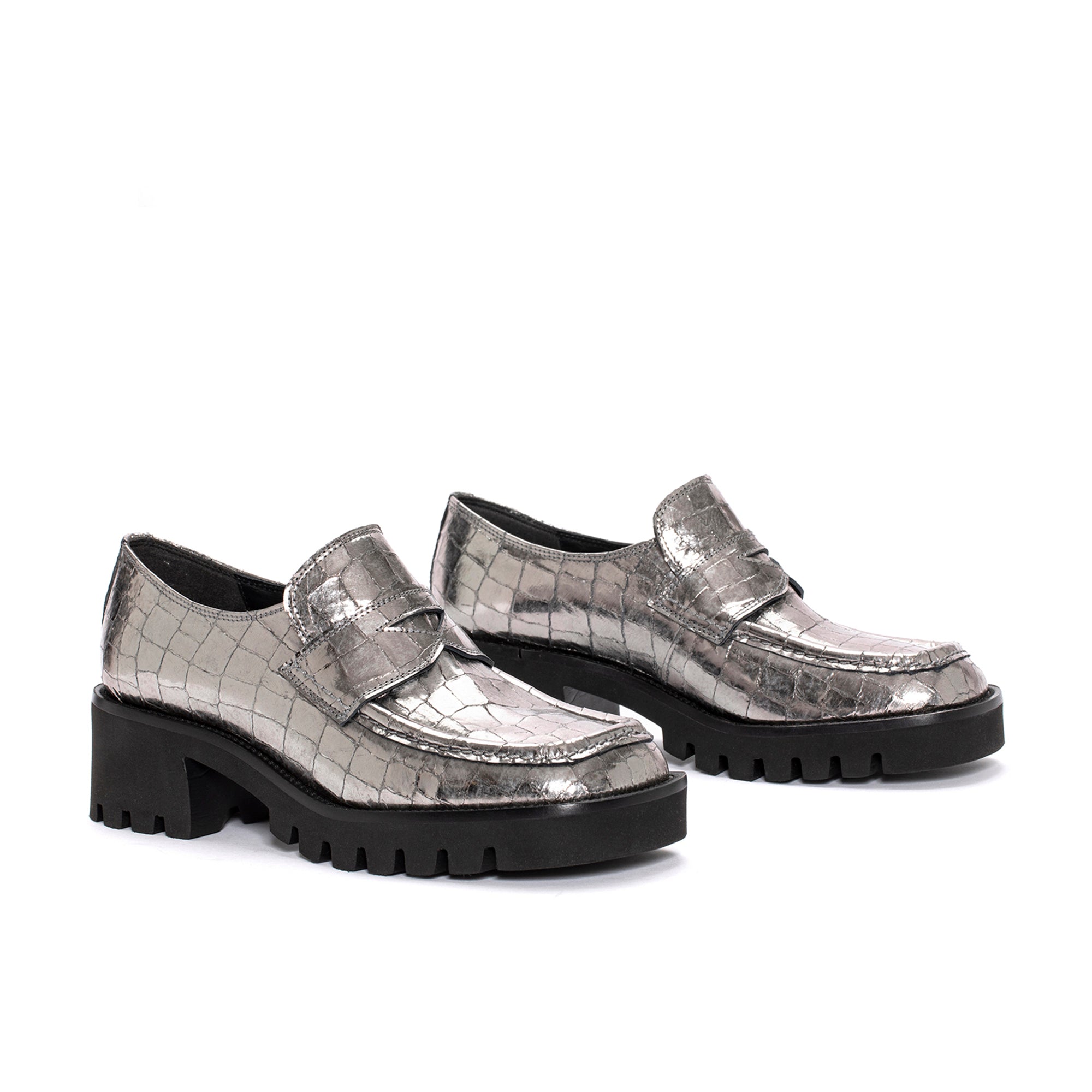 ZAPATO TACON PHILIP COCONUT METAL PELTRO