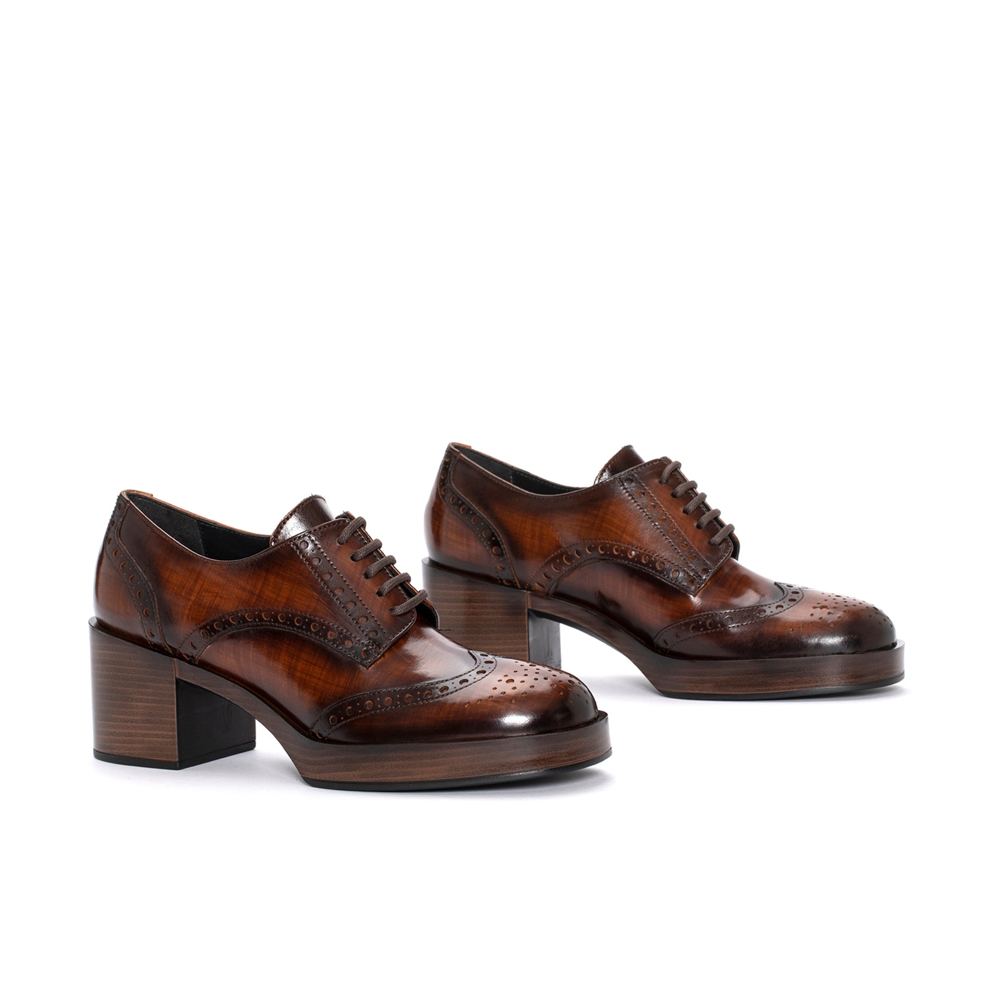 ZAPATO TACON CRISTIN NEPAL LEGNO