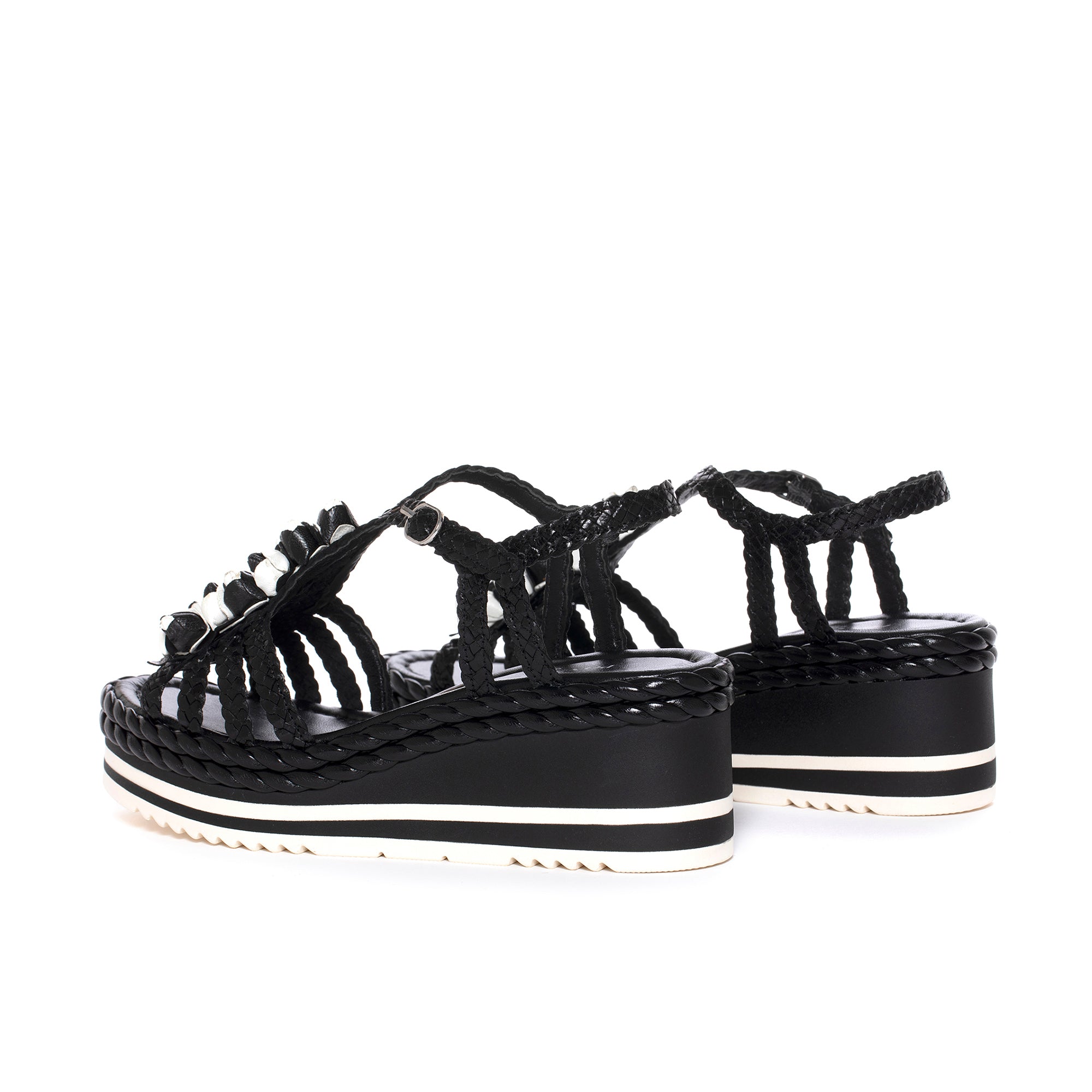 SANDALIA PLATAFORMA PADOVA NEGRO