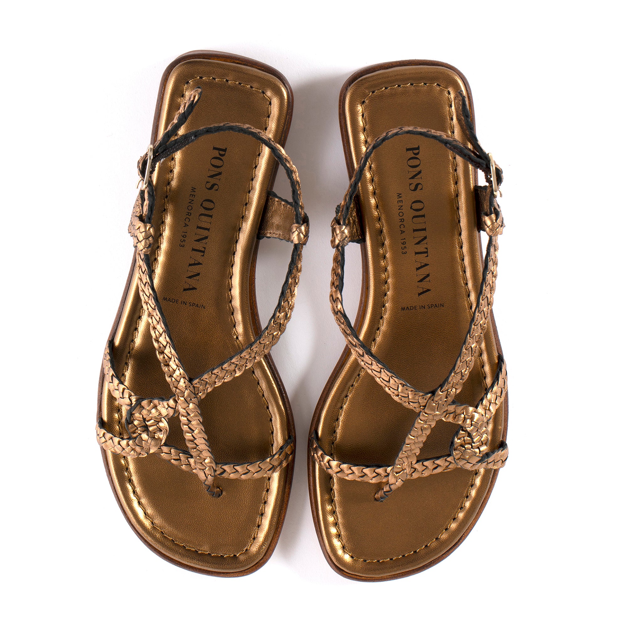 SANDALIA PLANA TINA METAL OASSI