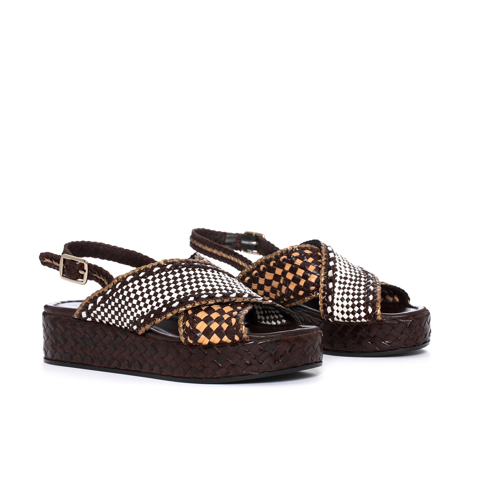 SANDALIA PLATAFORMA FORLI CAFE V193