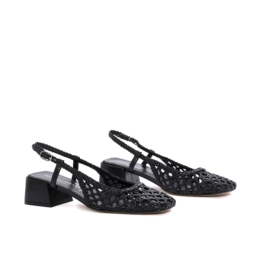 SANDALIA TACON TIFANY NEGRO