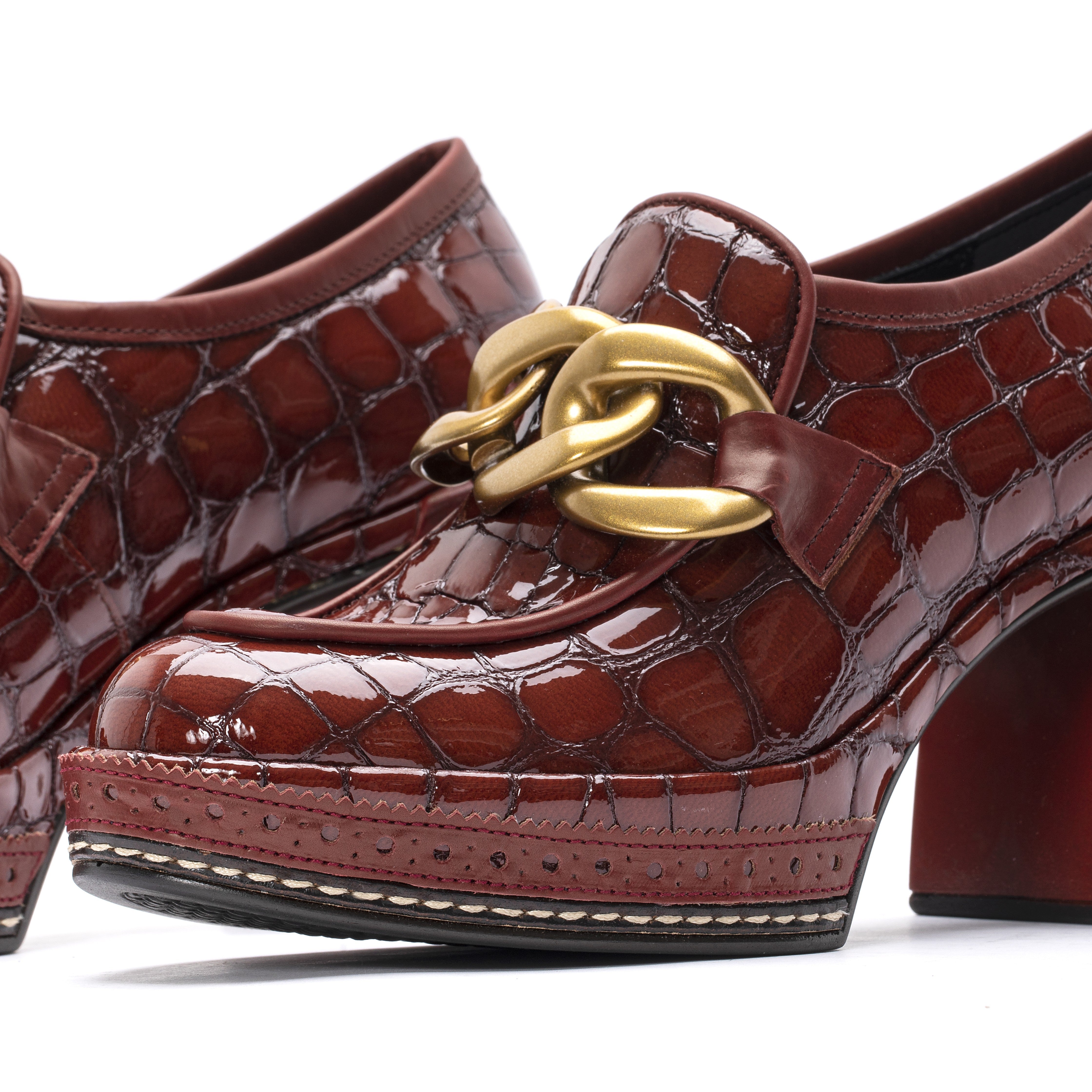 ZAPATO TACON AMELIA ZAMBIA COGNAC