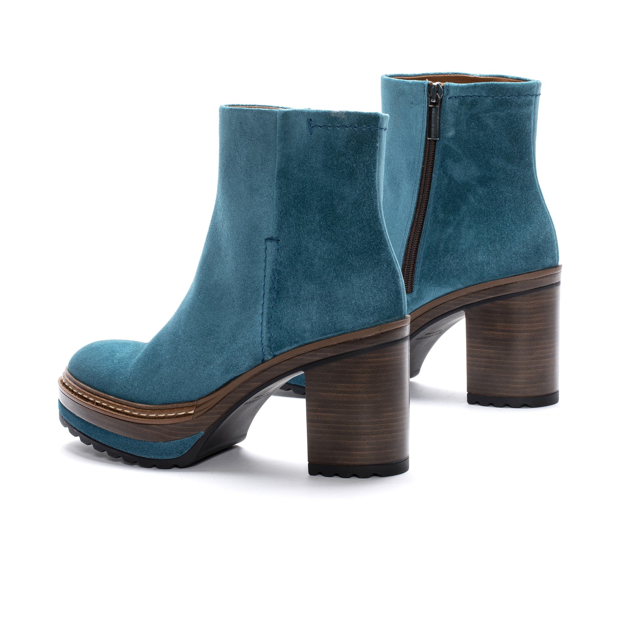 BOTIN TACON OLIVIA VELOUR SKY BLUE