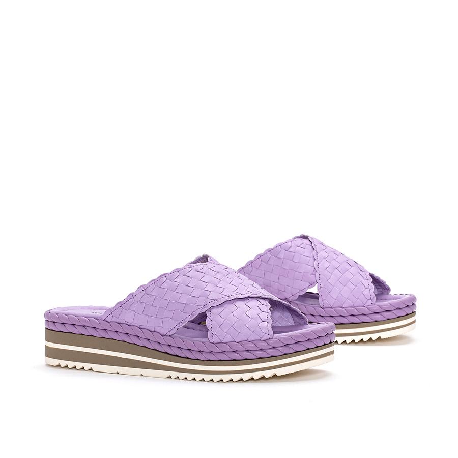 SANDALIA PLATAFORMA MILAN WET LAVANDA
