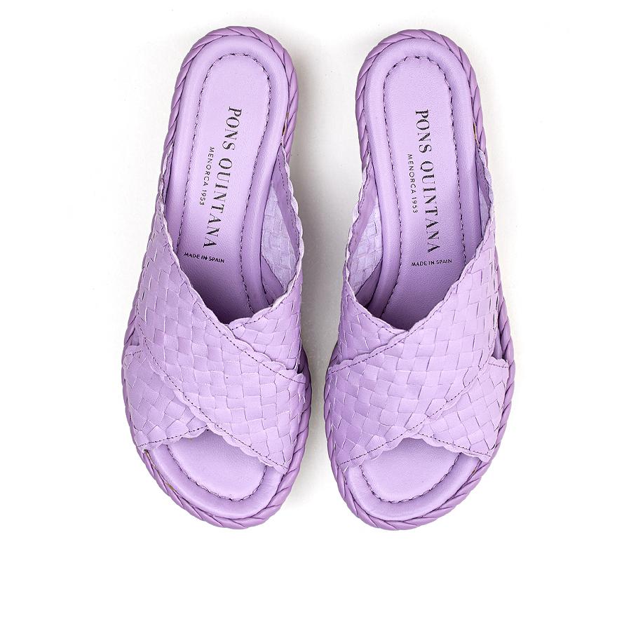 SANDALIA PLATAFORMA MILAN WET LAVANDA