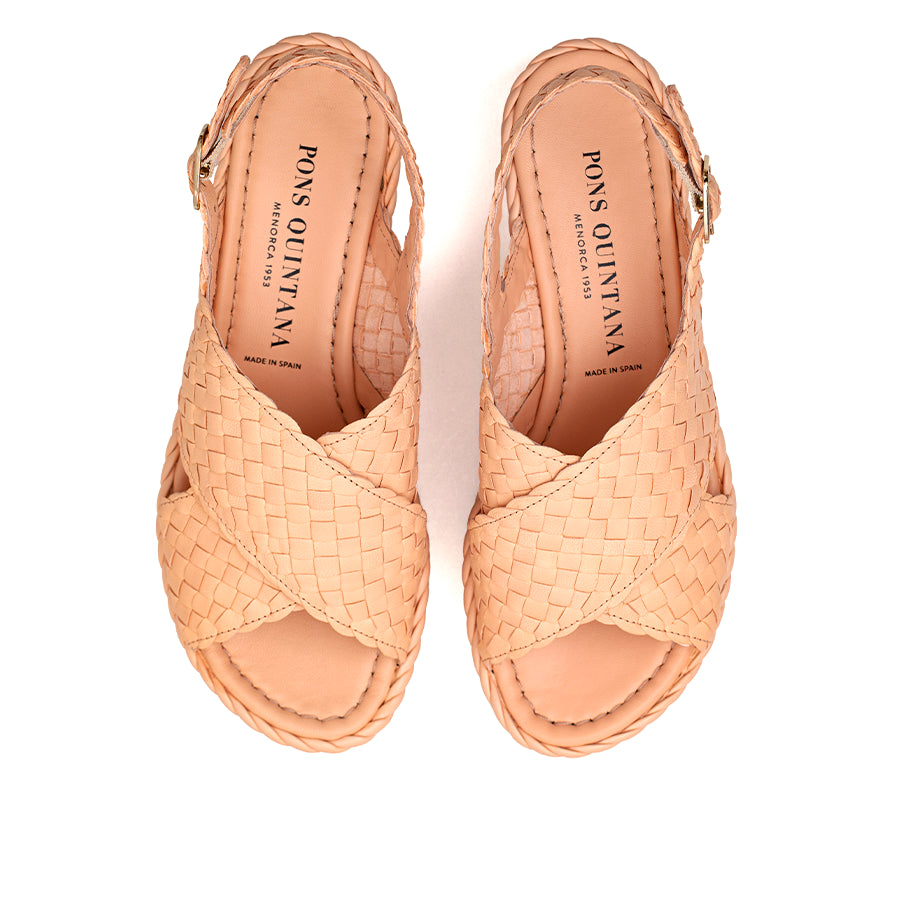 SANDALIA PLATAFORMA MILAN WET ALBICCOCA