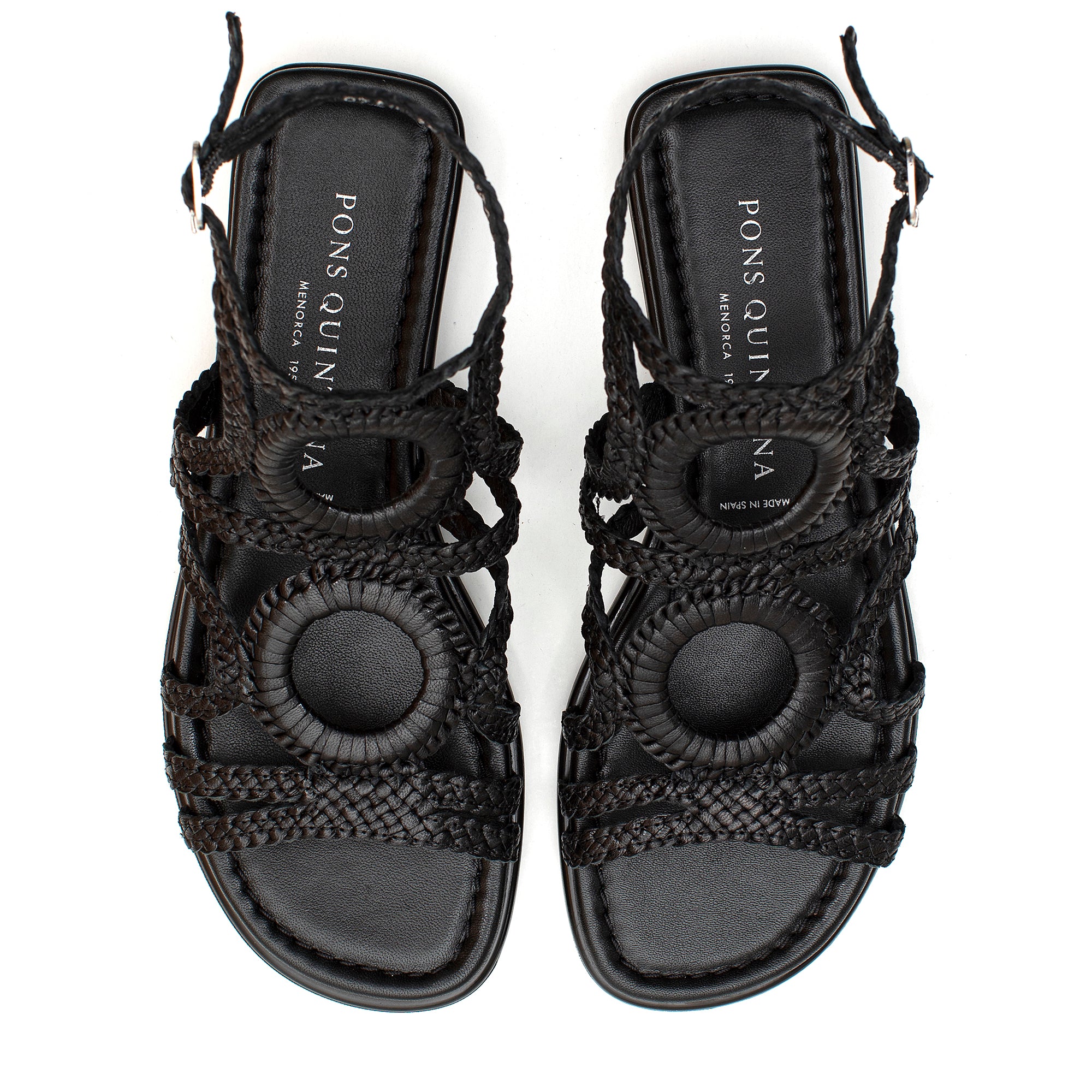 SANDALIA PLANA TINA NEGRO