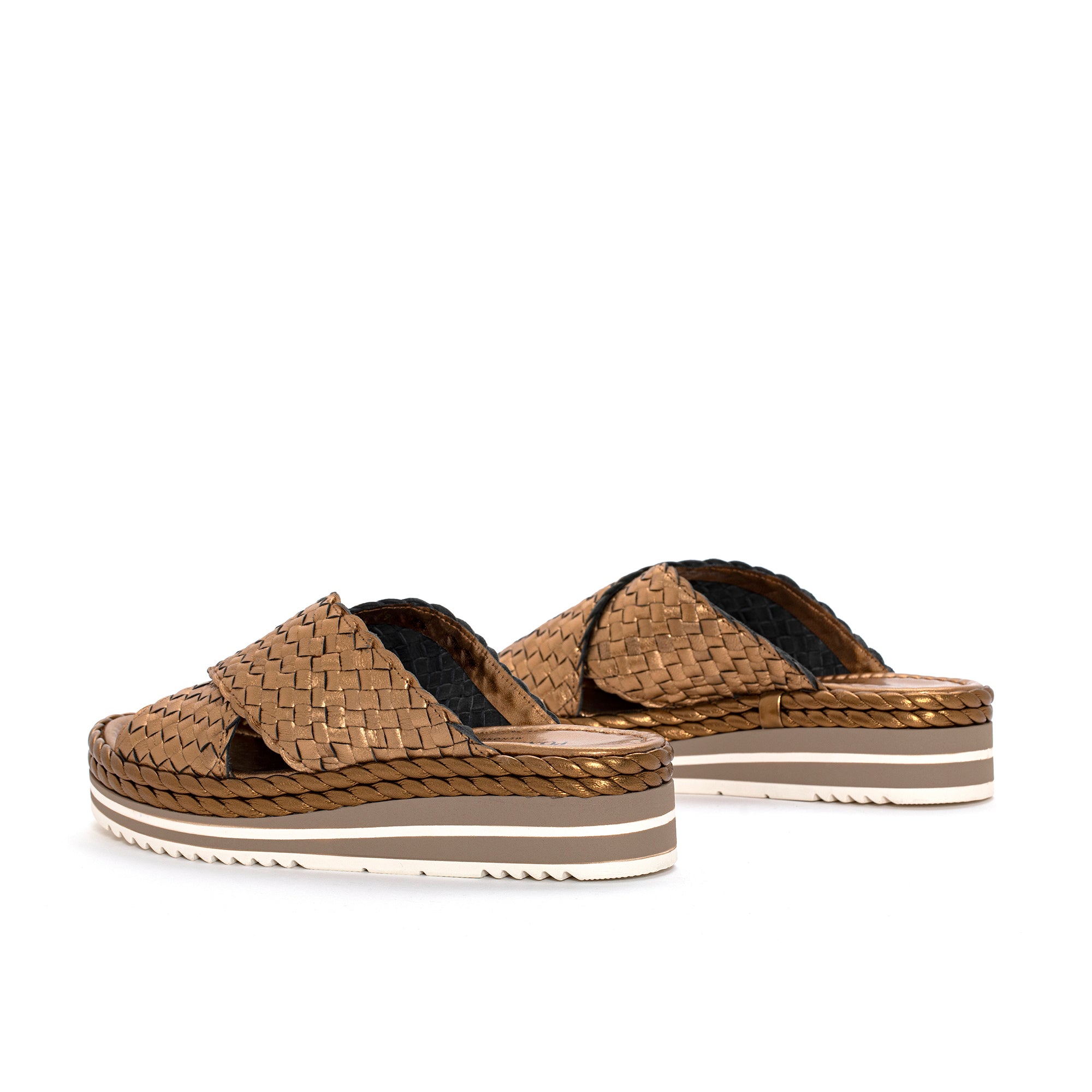 SANDALIA PLATAFORMA MILAN METAL OASSI