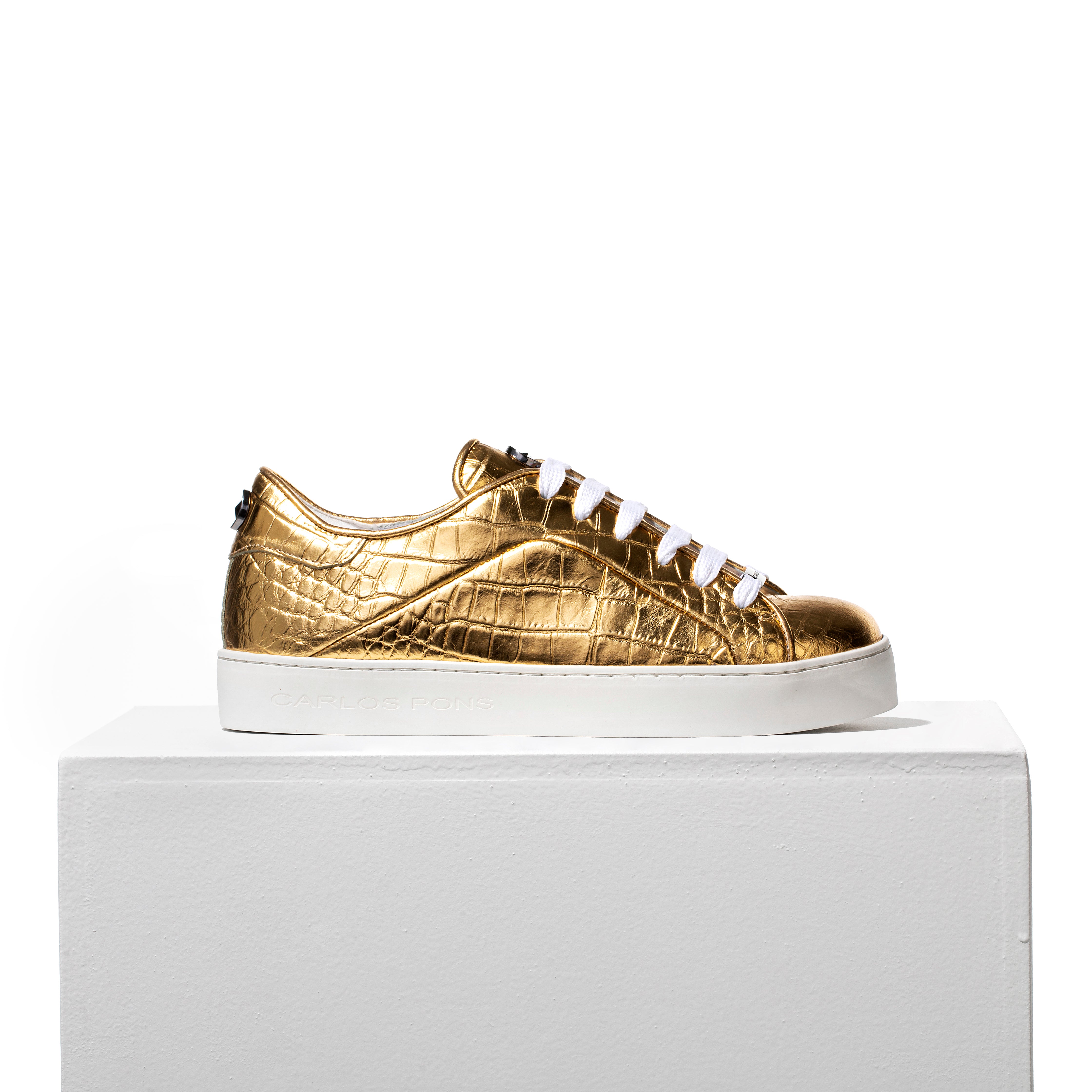 SNEAKER JADE COCCO ORO
