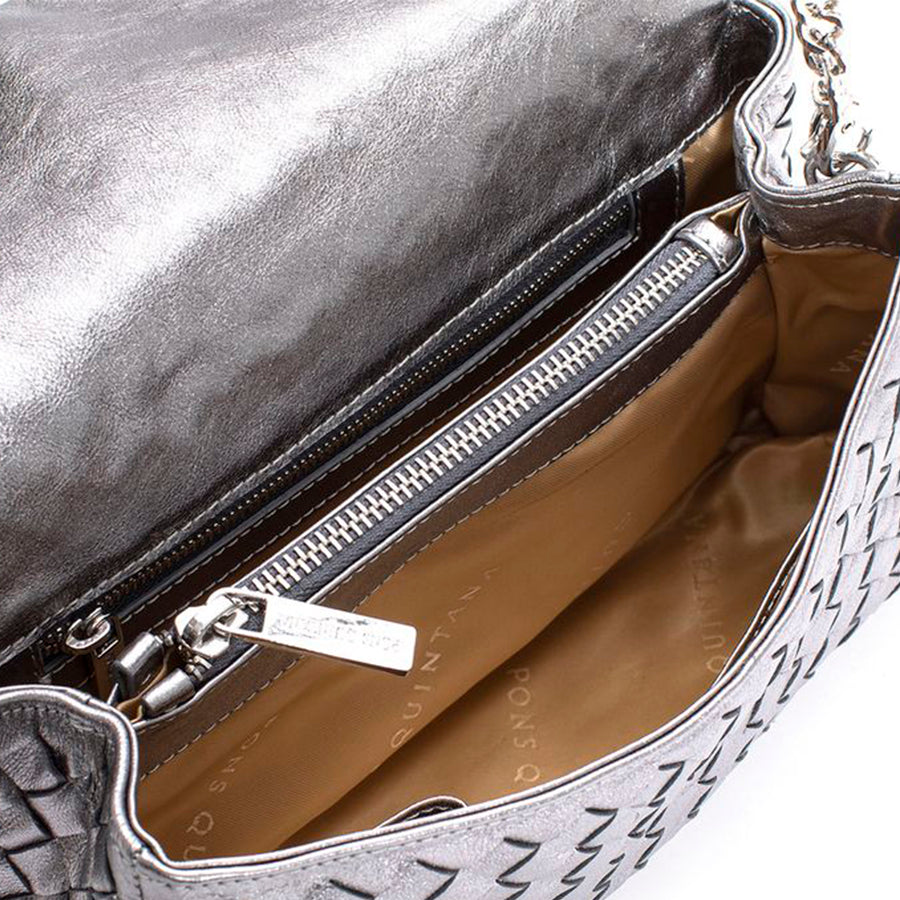 V050 METAL PELTRO CROSSBODY BAG