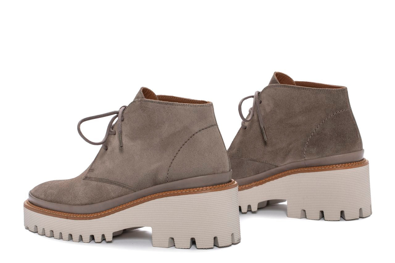 BOTIN PLATAFORMA CARMEN VELOUR TOPO