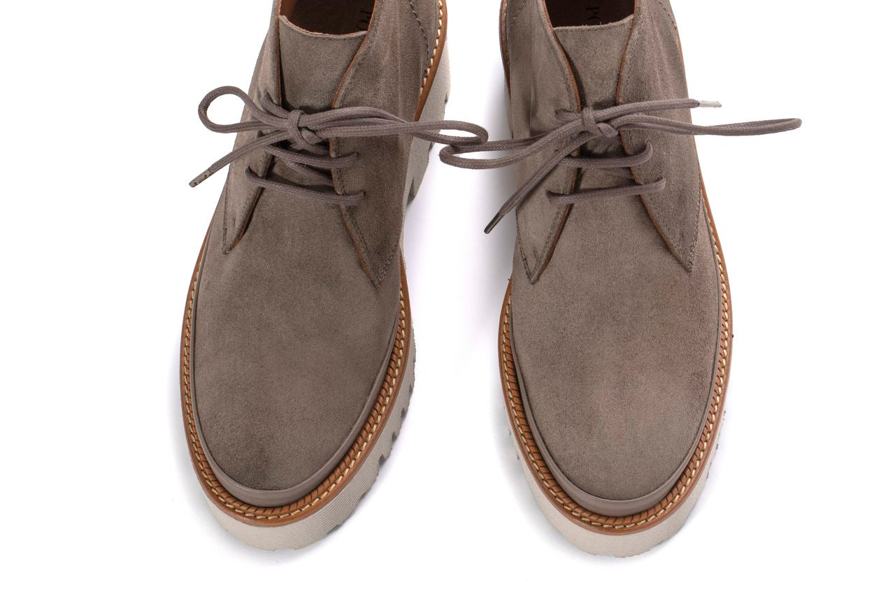 BOTIN PLATAFORMA CARMEN VELOUR TOPO