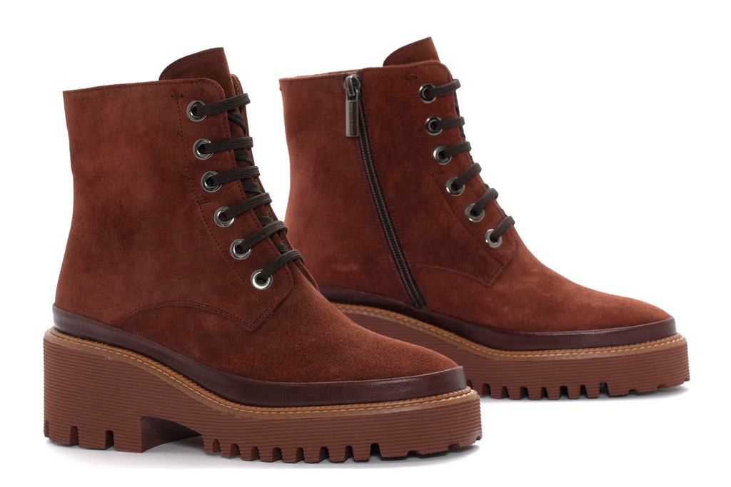 BOTIN PLATAFORMA CARMEN VELOUR BRANDY