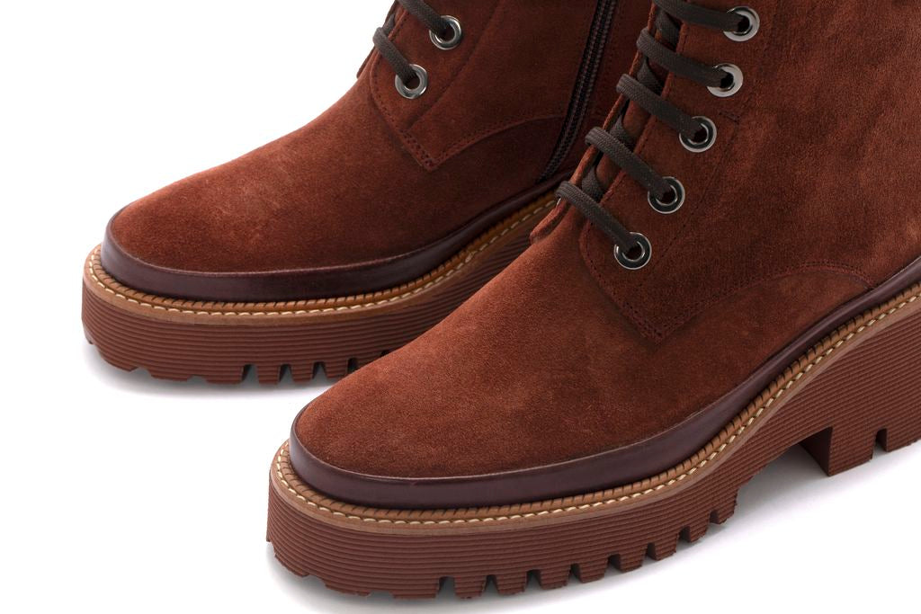 BOTIN PLATAFORMA CARMEN VELOUR BRANDY