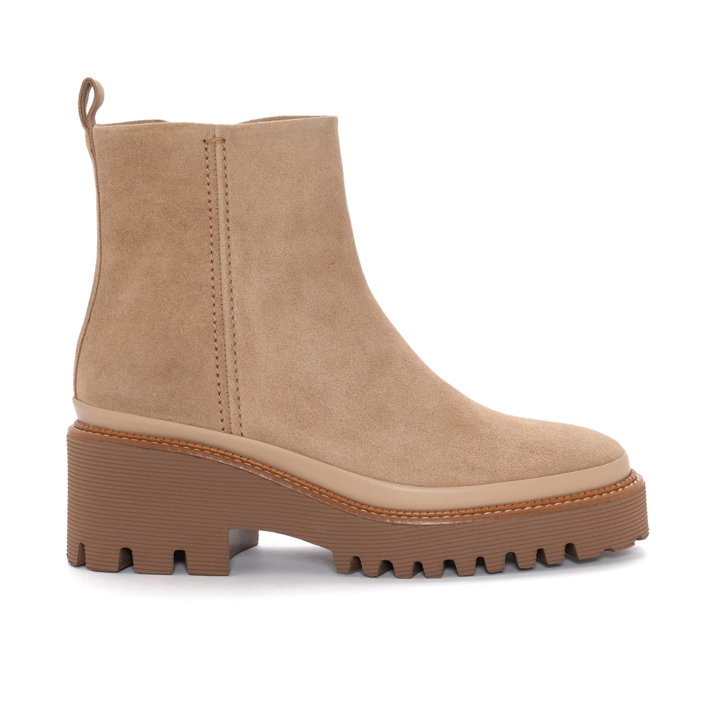 CARMEN VELOR CAMEL PLATFORM BOOT