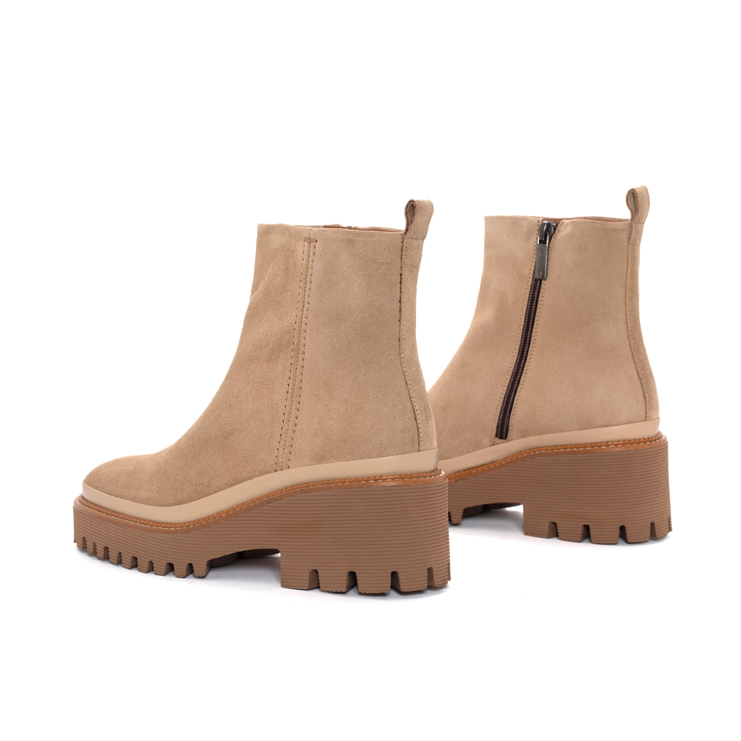 CARMEN VELOR CAMEL PLATFORM BOOT