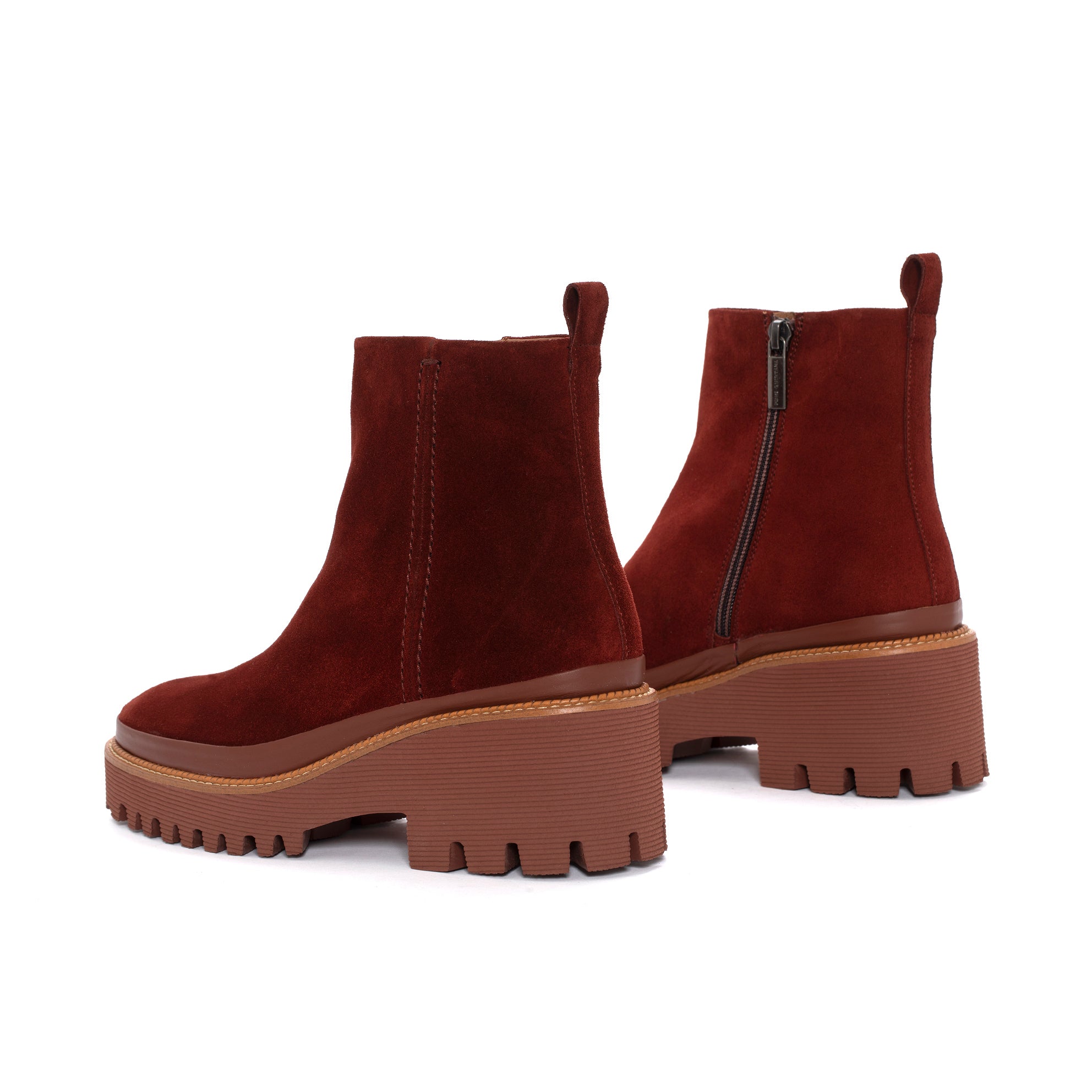 BOTIN PLATAFORMA CARMEN VELOUR BRANDY